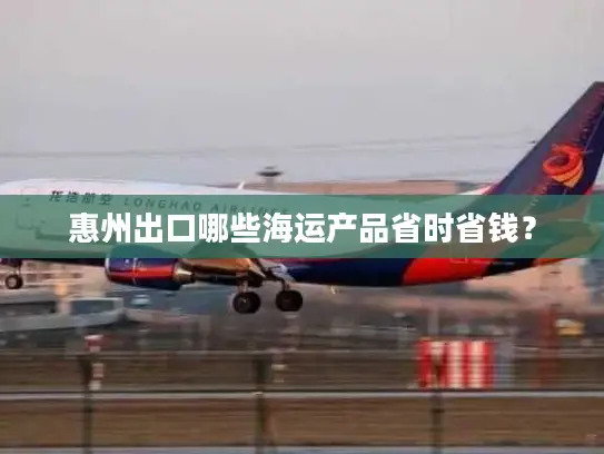 惠州出口哪些海运产品省时省钱？