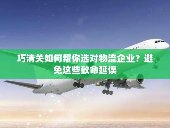 巧清关如何帮你选对物流企业？避免这些致命延误
