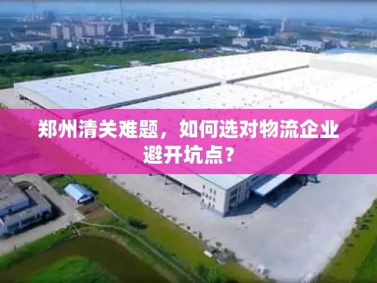 郑州清关难题，如何选对物流企业避开坑点？