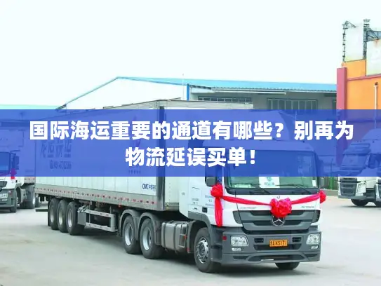 国际海运重要的通道有哪些？别再为物流延误买单！
