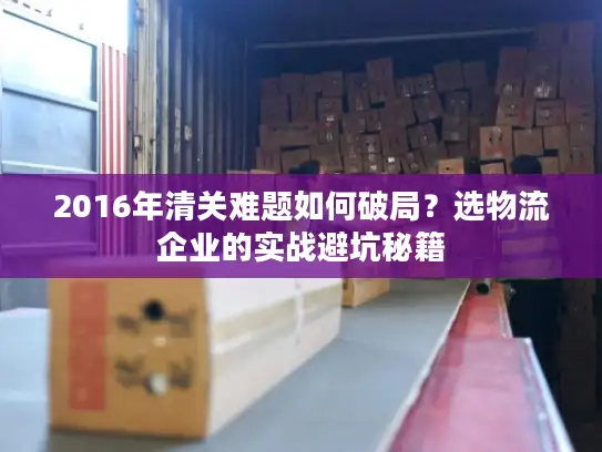 2016年清关难题如何破局？选物流企业的实战避坑秘籍