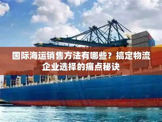 国际海运销售方法有哪些？搞定物流企业选择的痛点秘诀