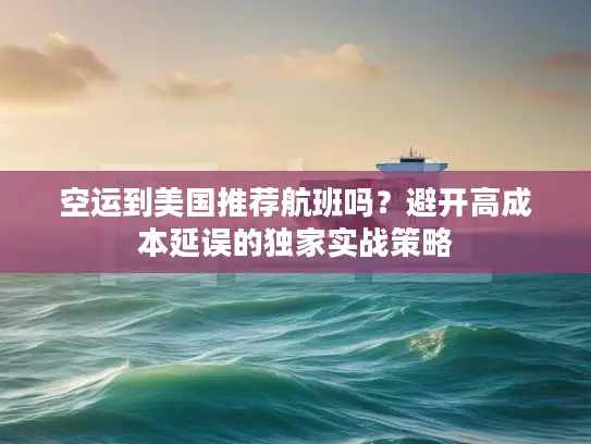 空运到美国推荐航班吗？避开高成本延误的独家实战策略