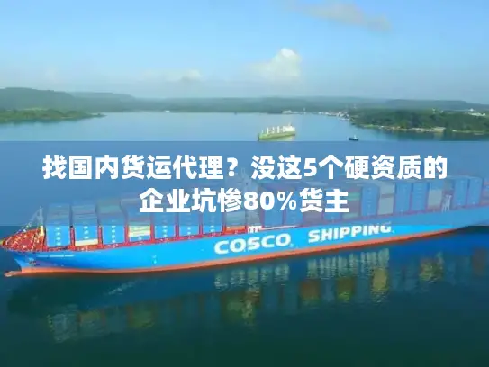 找国内货运代理？没这5个硬资质的企业坑惨80%货主