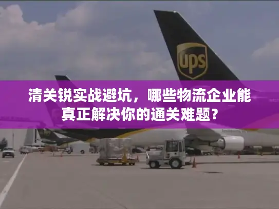 清关锐实战避坑，哪些物流企业能真正解决你的通关难题？