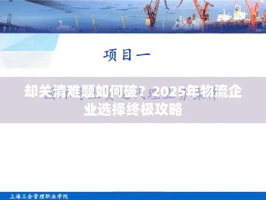 却关清难题如何破？2025年物流企业选择终极攻略