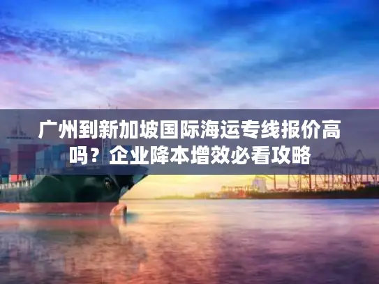 广州到新加坡国际海运专线报价高吗？企业降本增效必看攻略