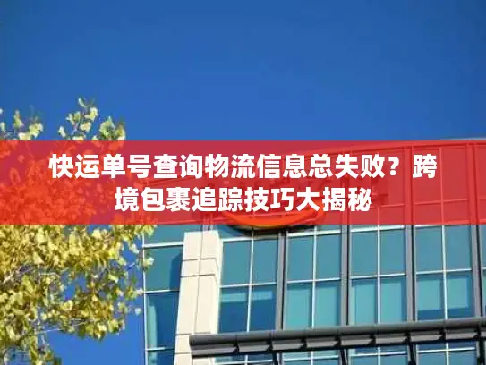 快运单号查询物流信息总失败？跨境包裹追踪技巧大揭秘