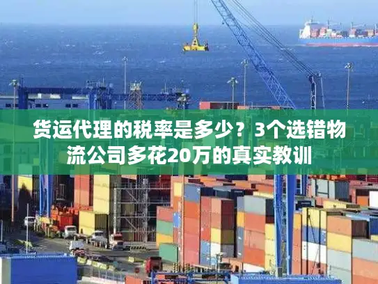 货运代理的税率是多少？3个选错物流公司多花20万的真实教训