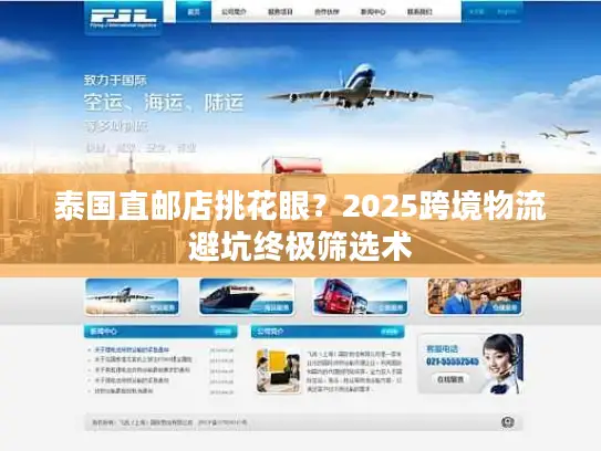 泰国直邮店挑花眼？2025跨境物流避坑终极筛选术