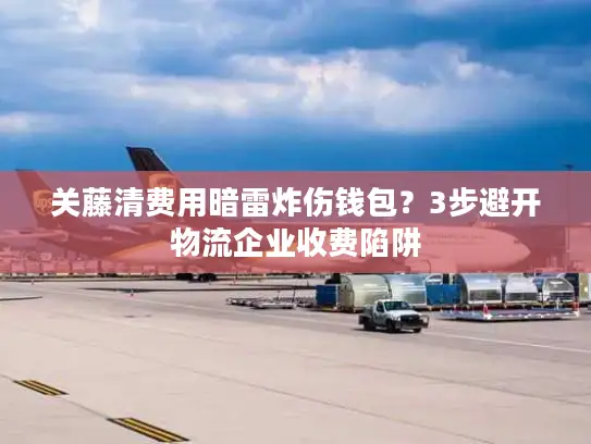 关藤清费用暗雷炸伤钱包？3步避开物流企业收费陷阱