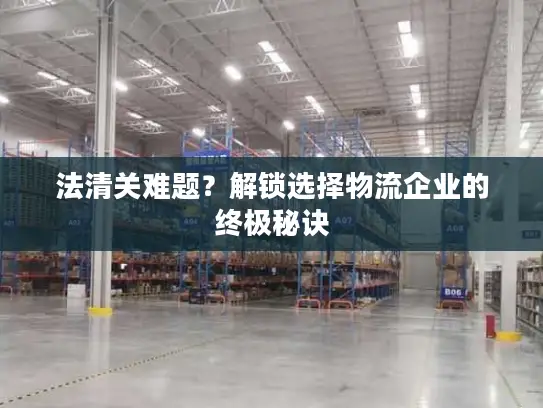 法清关难题？解锁选择物流企业的终极秘诀