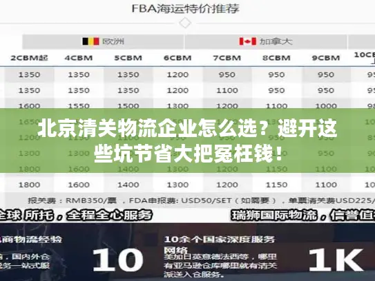 北京清关物流企业怎么选？避开这些坑节省大把冤枉钱！