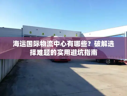 海运国际物流中心有哪些？破解选择难题的实用避坑指南