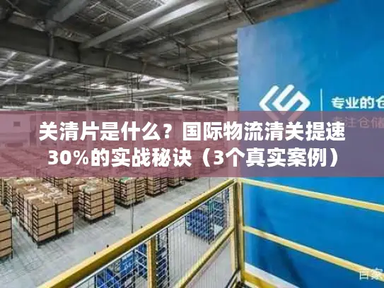 关清片是什么?国际物流清关提速30%的实战秘诀(3个真实案例) 关清片是什么?国际物流清关提速30%的实战秘诀(3个真实案例)