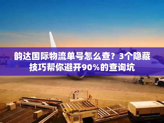 韵达国际物流单号怎么查？3个隐藏技巧帮你避开90%的查询坑