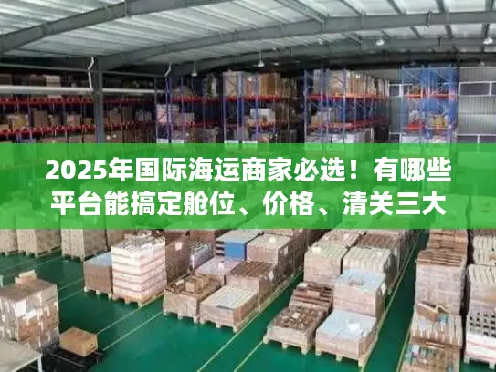 2025年国际海运商家必选！有哪些平台能搞定舱位、价格、清关三大难题？