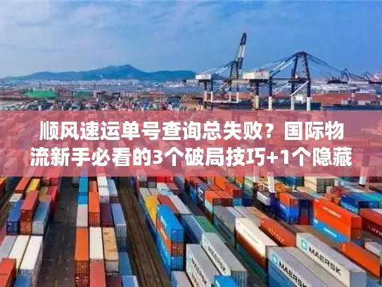 顺风速运单号查询总失败？国际物流新手必看的3个破局技巧+1个隐藏工具