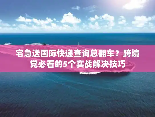 宅急送国际快递查询总翻车?跨境党必看的5个实战解决技巧 宅急送国际快递查询总翻车?跨境党必看的5个实战解决技巧