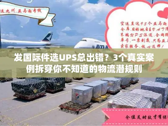 发国际件选UPS总出错？3个真实案例拆穿你不知道的物流潜规则