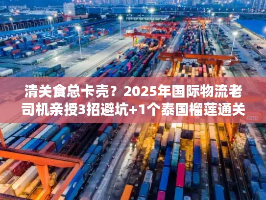 清关食总卡壳？2025年国际物流老司机亲授3招避坑+1个泰国榴莲通关案例