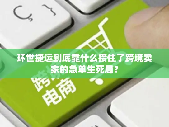 环世捷运到底靠什么接住了跨境卖家的急单生死局？