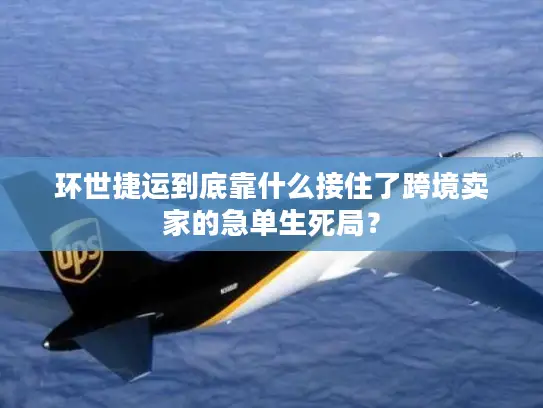 环世捷运到底靠什么接住了跨境卖家的急单生死局？