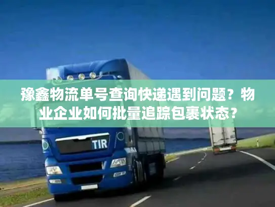 豫鑫物流单号查询快递遇到问题？物业企业如何批量追踪包裹状态？