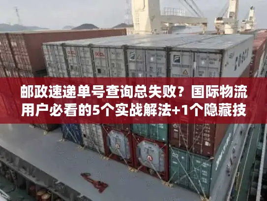 邮政速递单号查询总失败？国际物流用户必看的5个实战解法+1个隐藏技巧