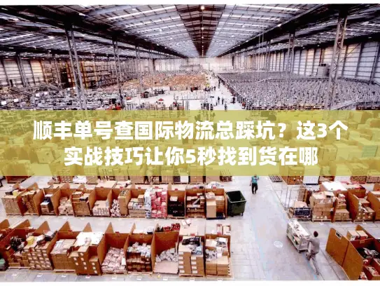 顺丰单号查国际物流总踩坑？这3个实战技巧让你5秒找到货在哪