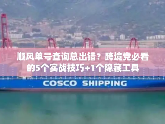 顺风单号查询总出错？跨境党必看的5个实战技巧+1个隐藏工具