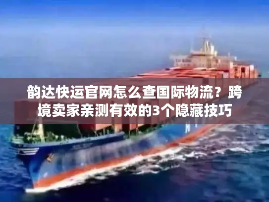韵达快运官网怎么查国际物流？跨境卖家亲测有效的3个隐藏技巧