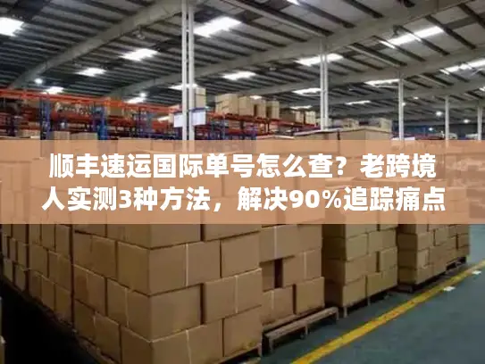 顺丰速运国际单号怎么查？老跨境人实测3种方法，解决90%追踪痛点