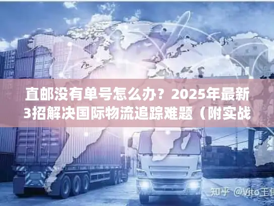 直邮没有单号怎么办？2025年最新3招解决国际物流追踪难题（附实战案例）