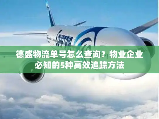 德盛物流单号怎么查询？物业企业必知的5种高效追踪方法