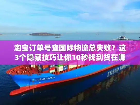 淘宝订单号查国际物流总失败？这3个隐藏技巧让你10秒找到货在哪
