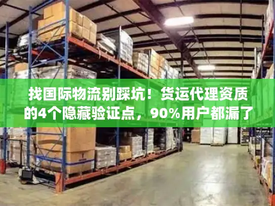 找国际物流别踩坑！货运代理资质的4个隐藏验证点，90%用户都漏了