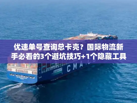 优速单号查询总卡壳？国际物流新手必看的3个避坑技巧+1个隐藏工具