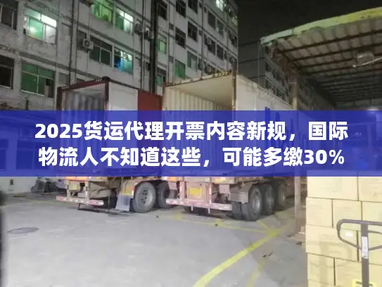 2025货运代理开票内容新规，国际物流人不知道这些，可能多缴30%税？
