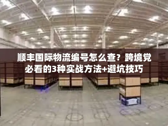 顺丰国际物流编号怎么查?跨境党必看的3种实战方法+避坑技巧 顺丰国际物流编号怎么查?跨境党必看的3种实战方法+避坑技巧