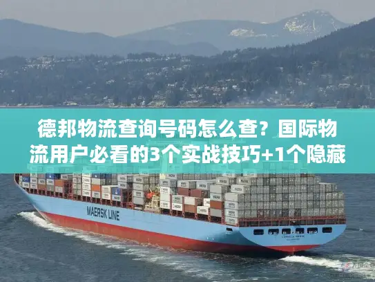 德邦物流查询号码怎么查？国际物流用户必看的3个实战技巧+1个隐藏渠道