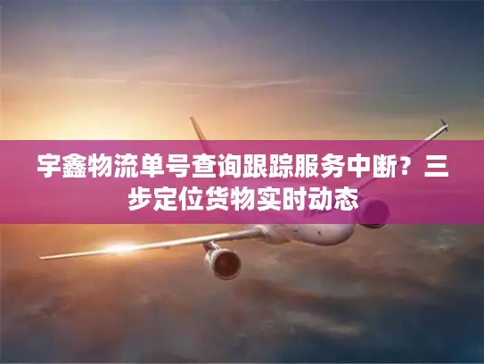 宇鑫物流单号查询跟踪服务中断？三步定位货物实时动态