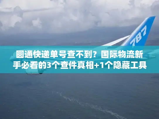 圆通快递单号查不到？国际物流新手必看的3个查件真相+1个隐藏工具