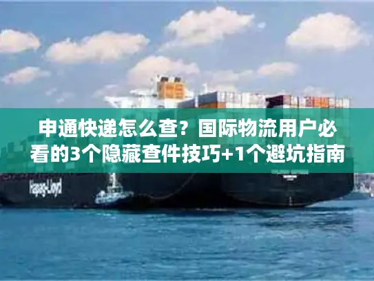 申通快递怎么查？国际物流用户必看的3个隐藏查件技巧+1个避坑指南