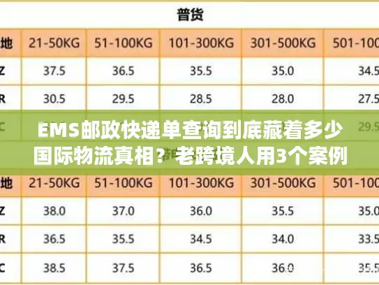 EMS邮政快递单查询到底藏着多少国际物流真相？老跨境人用3个案例说透