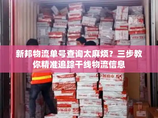 新邦物流单号查询太麻烦？三步教你精准追踪干线物流信息