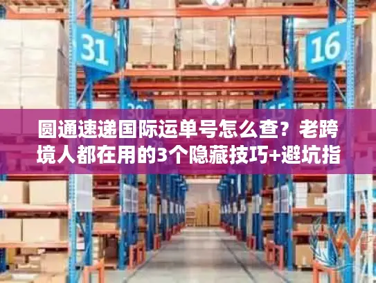 圆通速递国际运单号怎么查？老跨境人都在用的3个隐藏技巧+避坑指南