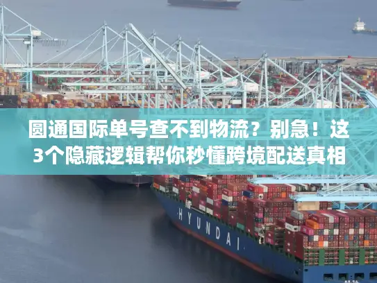 圆通国际单号查不到物流？别急！这3个隐藏逻辑帮你秒懂跨境配送真相