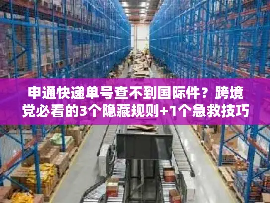 申通快递单号查不到国际件？跨境党必看的3个隐藏规则+1个急救技巧