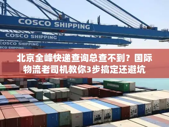 北京全峰快递查询总查不到？国际物流老司机教你3步搞定还避坑